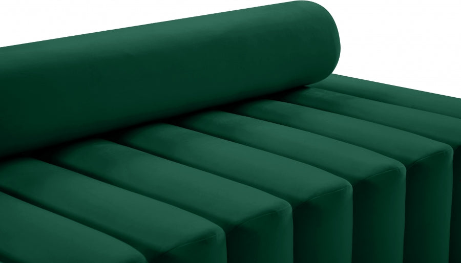 Melody Green Velvet Loveseat - 647Green-L - Vega Furniture