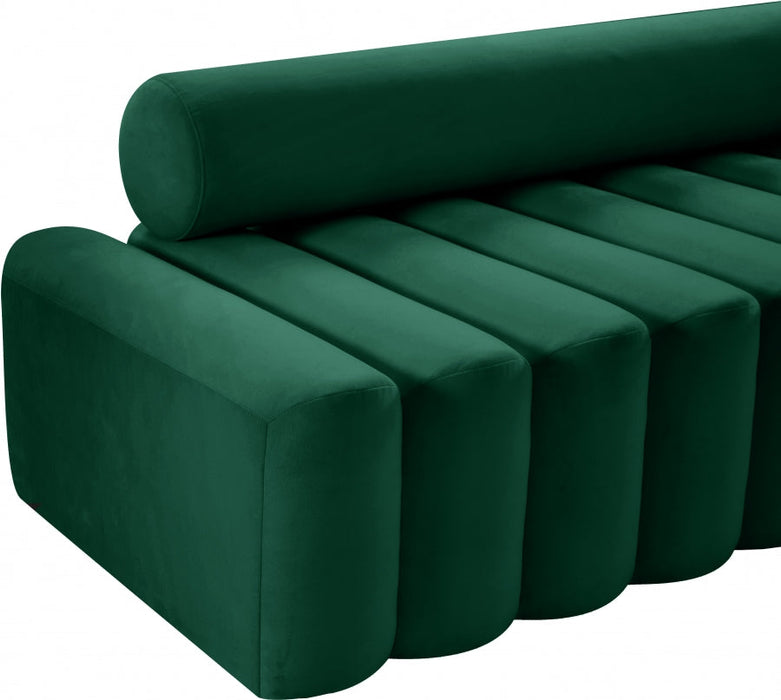 Melody Green Velvet Sofa - 647Green-S - Vega Furniture