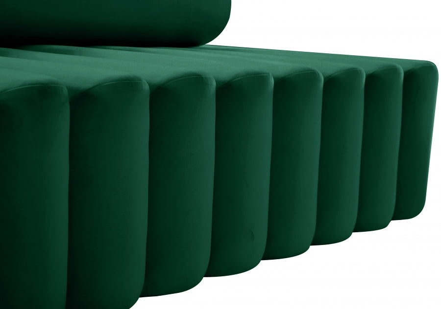 Melody Green Velvet Sofa - 647Green-S - Vega Furniture