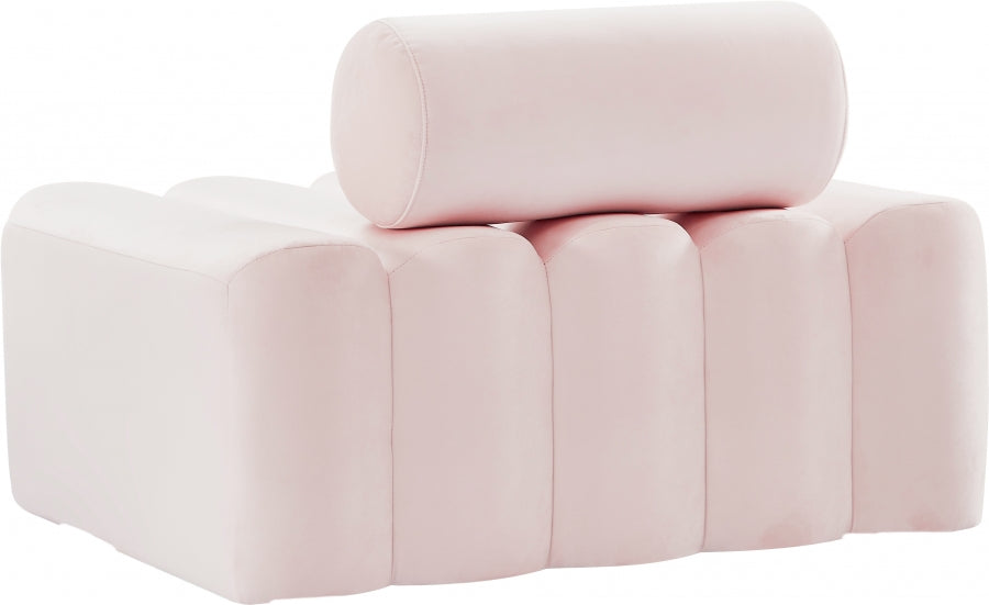 Melody Pink Velvet Chair - 647Pink-C - Vega Furniture