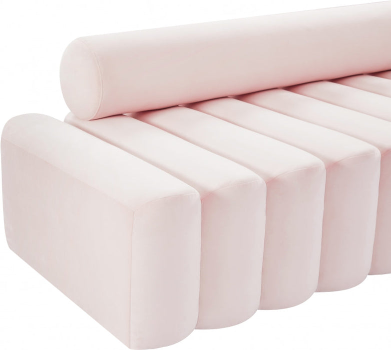 Melody Pink Velvet Chair - 647Pink-C - Vega Furniture