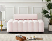 Melody Pink Velvet Loveseat - 647Pink-L - Vega Furniture