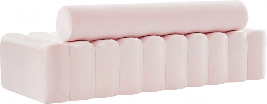 Melody Pink Velvet Sofa - 647Pink-S - Vega Furniture