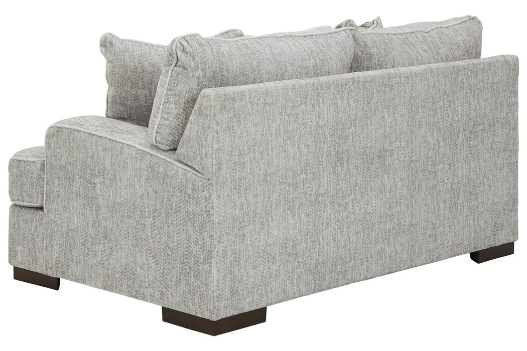 Mercado Pewter Loveseat - 8460435 - Vega Furniture