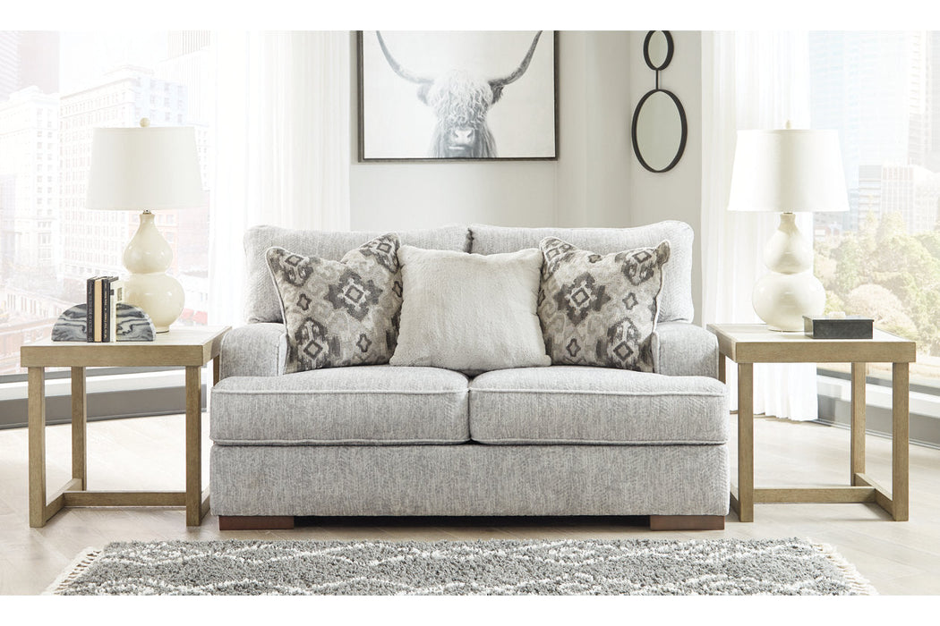 Mercado Pewter Loveseat - 8460435 - Vega Furniture