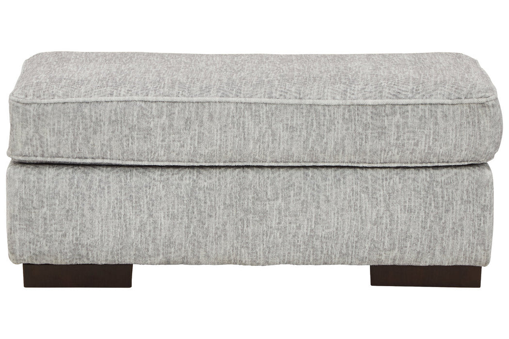 Mercado Pewter Ottoman - 8460414 - Vega Furniture