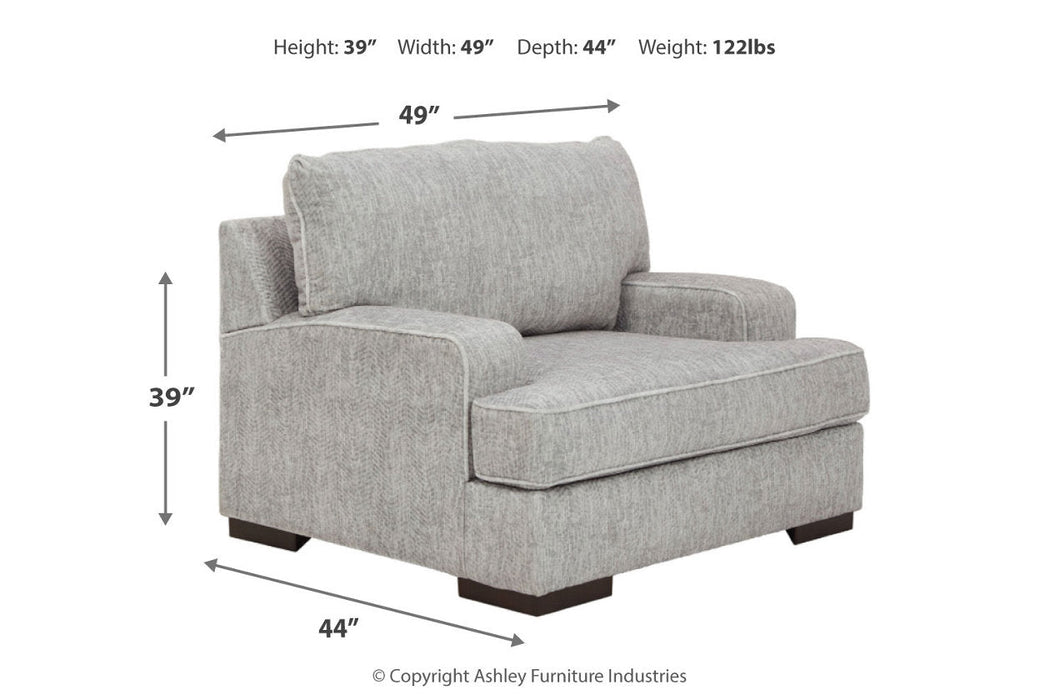 Mercado Pewter Oversized Chair - 8460423 - Vega Furniture