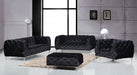 Mercer Black Velvet Loveseat - 646BL-L - Vega Furniture