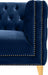 Michelle Blue Velvet Loveseat - 652Navy-L - Vega Furniture