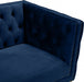 Michelle Blue Velvet Loveseat - 652Navy-L - Vega Furniture