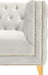 Michelle Cream Velvet Chair - 652Cream-C - Vega Furniture