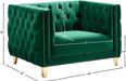 Michelle Green Velvet Chair - 652Green-C - Vega Furniture