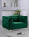 Michelle Green Velvet Chair - 652Green-C - Vega Furniture