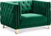 Michelle Green Velvet Chair - 652Green-C - Vega Furniture