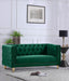 Michelle Green Velvet Loveseat - 652Green-L - Vega Furniture