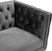 Michelle Grey Velvet Loveseat - 652Grey-L - Vega Furniture