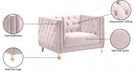 Michelle Pink Velvet Chair - 652Pink-C - Vega Furniture