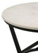 Miguel White/Black Marble Top Round Accent Table - 931227 - Vega Furniture