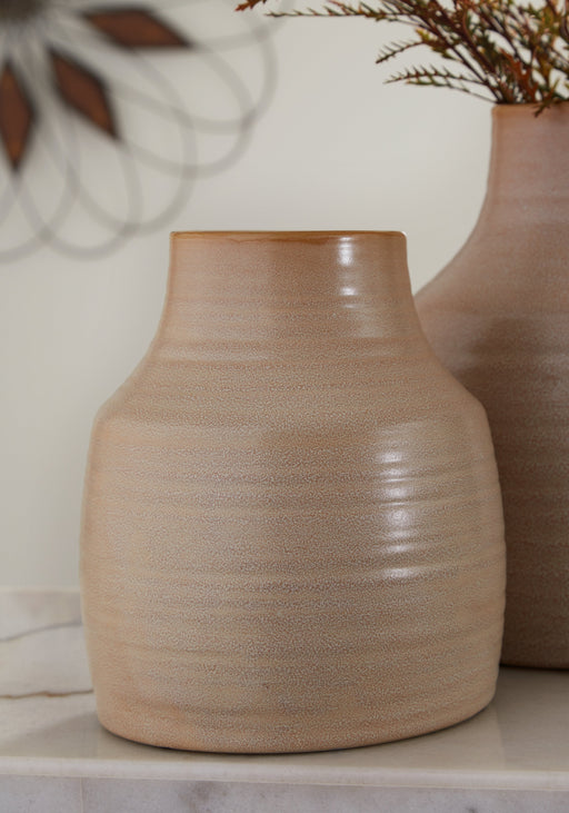 Millcott Tan Vase, Set of 2 - A2000581 - Vega Furniture