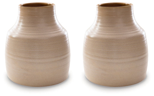 Millcott Tan Vase, Set of 2 - A2000581 - Vega Furniture