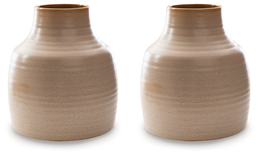 Millcott Tan Vase, Set of 2 - A2000582 - Vega Furniture