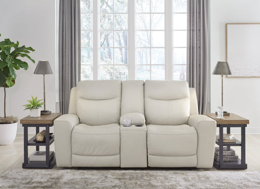 Mindanao Coconut Power Reclining Loveseat with Console - U5950518 - Vega Furniture