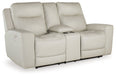 Mindanao Coconut Power Reclining Loveseat with Console - U5950518 - Vega Furniture