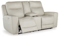 Mindanao Coconut Power Reclining Loveseat with Console - U5950518 - Vega Furniture