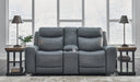 Mindanao Steel Power Reclining Loveseat with Console - U5950418 - Vega Furniture