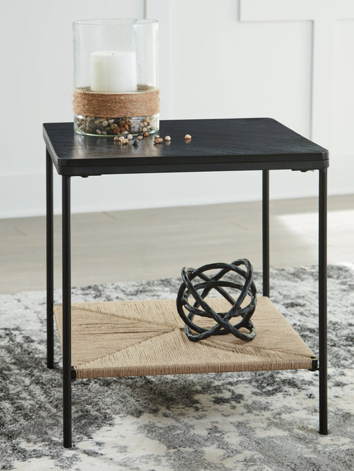 Minrich Black/Natural Accent Table - A4000591 - Vega Furniture