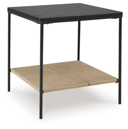 Minrich Black/Natural Accent Table - A4000591 - Vega Furniture