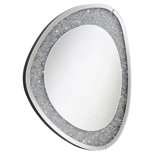 Mirage Acrylic Crystals Inlay Wall Mirror with LED Lights - 961504 - Vega Furniture
