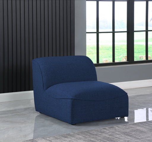 Miramar Blue Modular Armless Chair - 683Navy-Armless - Vega Furniture