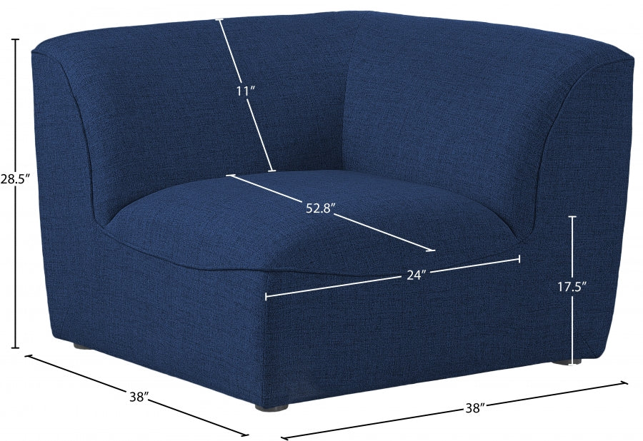 Miramar Blue Modular Corner Chair - 683Navy-Corner - Vega Furniture