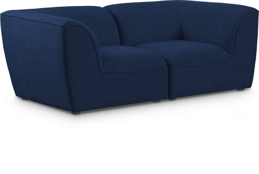 Miramar Blue Modular Loveseat - 683Navy-S76 - Vega Furniture