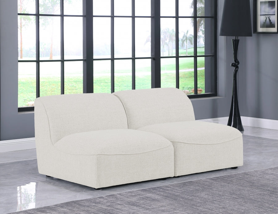 Miramar Cream Modular Loveseat - 683Cream-S66 - Vega Furniture