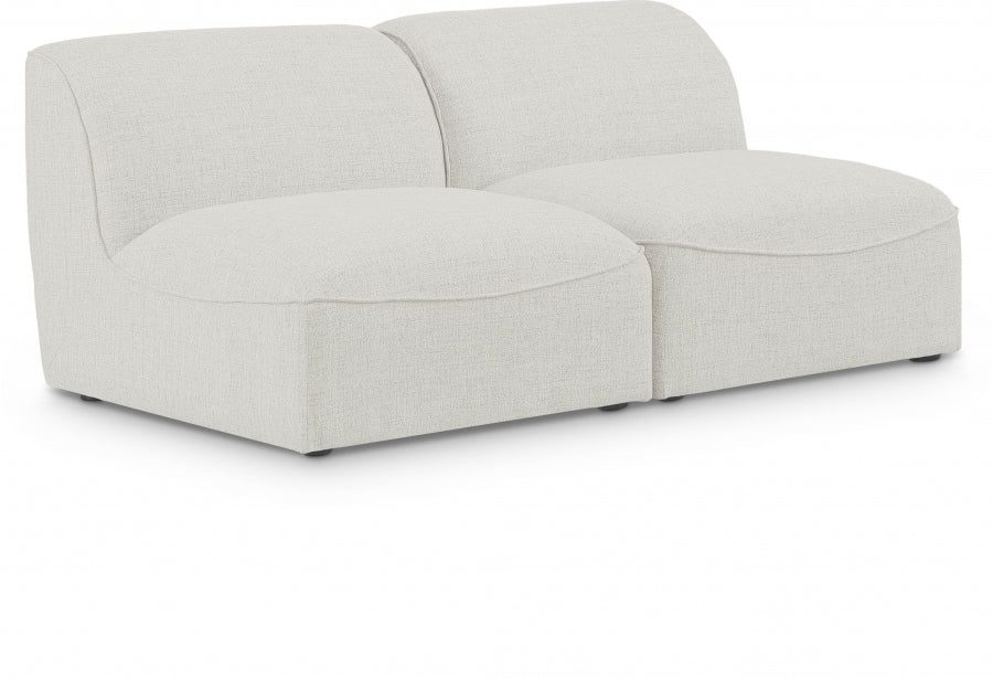 Miramar Cream Modular Loveseat - 683Cream-S66 - Vega Furniture