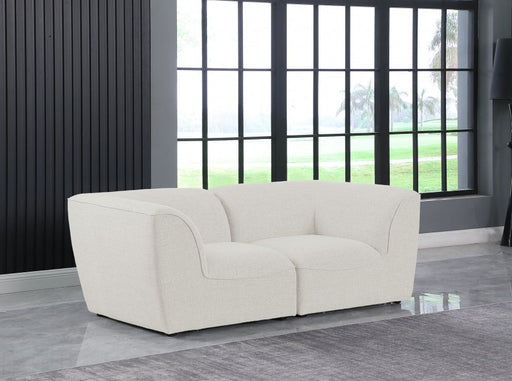 Miramar Cream Modular Loveseat - 683Cream-S76 - Vega Furniture