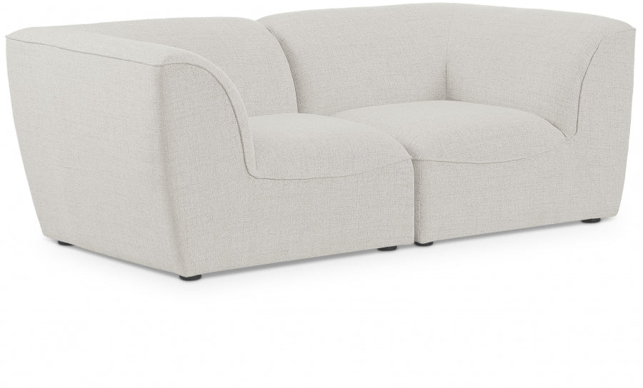 Miramar Cream Modular Loveseat - 683Cream-S76 - Vega Furniture