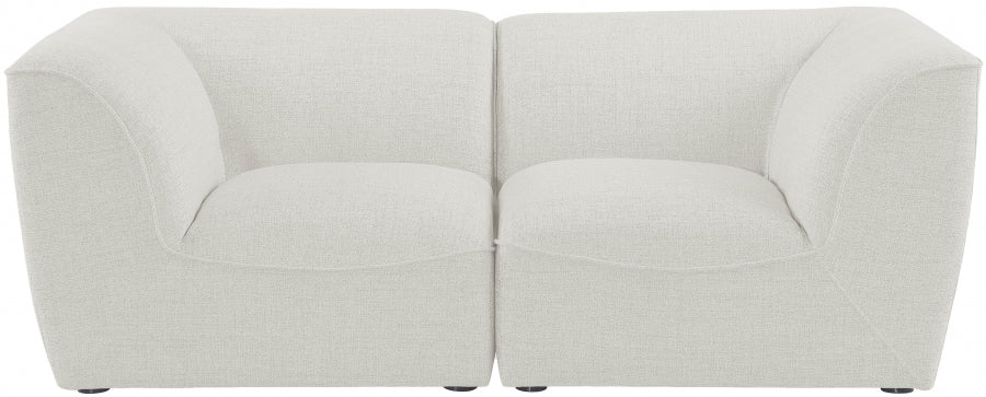 Miramar Cream Modular Loveseat - 683Cream-S76 - Vega Furniture