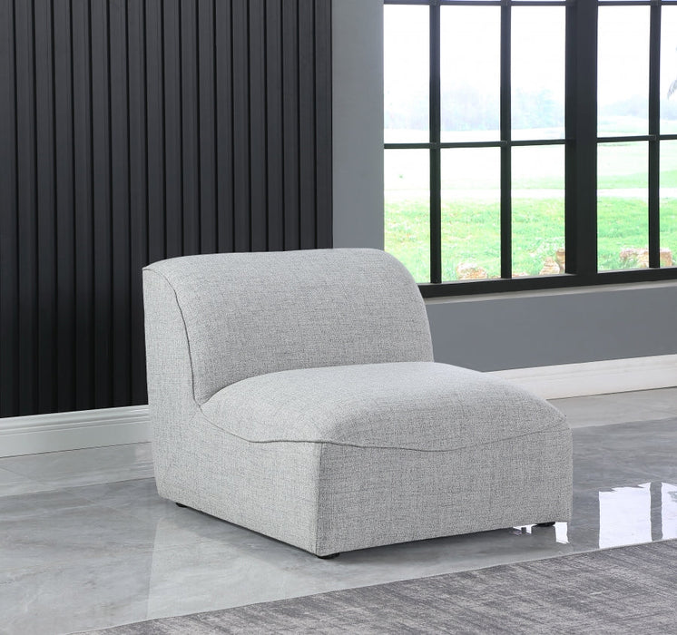 Miramar Grey Modular Armless Chair - 683Grey-Armless - Vega Furniture