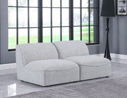 Miramar Grey Modular Loveseat - 683Grey-S66 - Vega Furniture