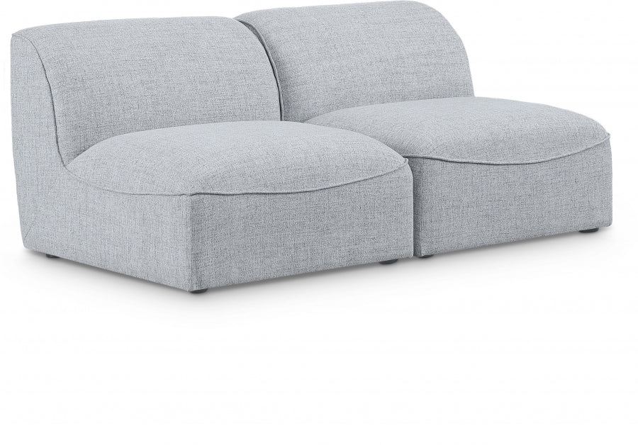 Miramar Grey Modular Loveseat - 683Grey-S66 - Vega Furniture