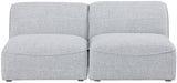 Miramar Grey Modular Loveseat - 683Grey-S66 - Vega Furniture