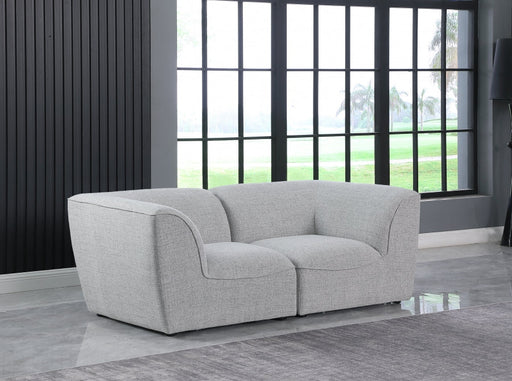 Miramar Grey Modular Loveseat - 683Grey-S76 - Vega Furniture