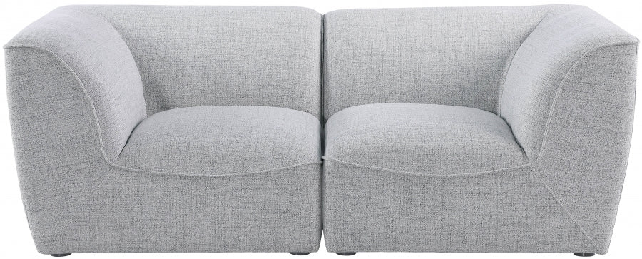 Miramar Grey Modular Loveseat - 683Grey-S76 - Vega Furniture