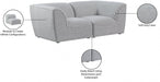 Miramar Grey Modular Loveseat - 683Grey-S76 - Vega Furniture