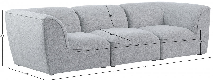 Miramar Grey Modular Sofa - 683Grey-S109 - Vega Furniture