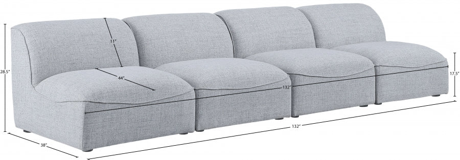 Miramar Grey Modular Sofa - 683Grey-S132 - Vega Furniture