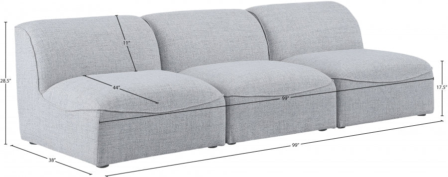 Miramar Grey Modular Sofa - 683Grey-S99 - Vega Furniture